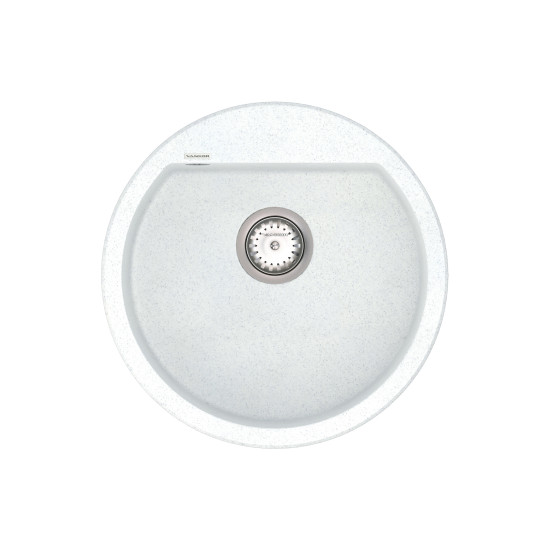 Keuken spoelbak VANKOR Tera TMR 01.50 Witte steen + sifon VANKOR