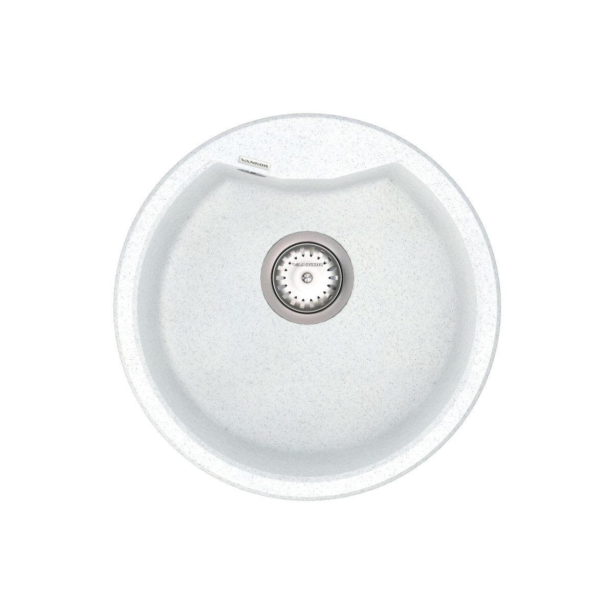 Spoelbak VANKOR Vena VMR 01.48 Wit steen + sifon VANKOR