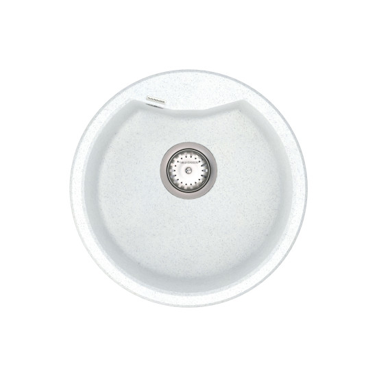 Spoelbak VANKOR Vena VMR 01.48 Wit steen + sifon VANKOR