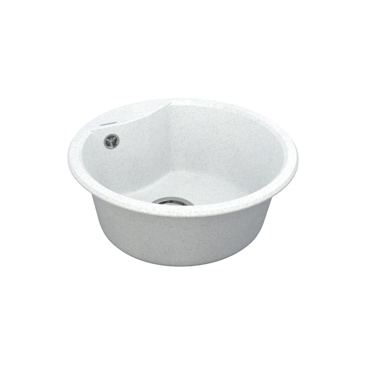 Spoelbak VANKOR Vena VMR 01.48 Wit steen + sifon VANKOR
